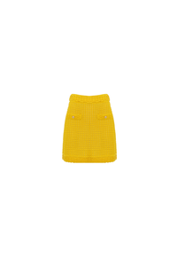 Saia Anita Tricot Mini - Amarelo Sun