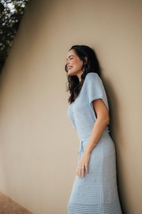 Vestido Isadora Tricot Rendado Midi - Maré