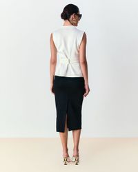 Blusa com cinto Denise - Off White