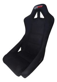 Foto do produto Banco Concha Ba10 Grande Suede Preto + Base Corsa Sm Race Preto