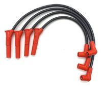 Foto do produto CABO VELA SILICONE VW GOL G5/G6 1.6 8V E SIMILARES 10MM PRETO/VERMELHO-056
