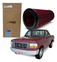 Foto do produto FILTRO AR ESPORTIVO INBOX FORD F250 3.9 16V CUMMINS ELETRÔNICO 203CV 2006 EM DIANTE E SIMILARES VERMELHO-062