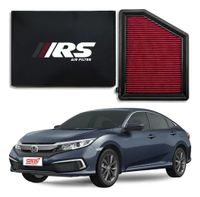 Foto do produto FILTRO AR ESPORTIVO INBOX HONDA CIVIC EX 2.0 16V 155CV 2016 EM DIANTE E SIMILARES VERMELHO-062