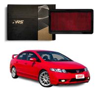 Foto do produto FILTRO AR ESPORTIVO INBOX HONDA CIVIC SI 16V 192CV 2007 ATÉ 2011 VERMELHO-062