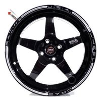Foto do produto RODA ARO 17 TALA 7 FURAÇÃO 4X100 RTS GT PRETA-013