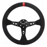 Foto do produto VOLANTE DAKAR CAMURÇA PRETO TARJA VERMELHA-041