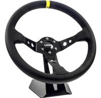 Foto do produto VOLANTE DAKAR COURO PRETO TARJA AMARELA-041