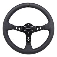 Foto do produto VOLANTE DAKAR COURO PRETO TARJA PRETA-041