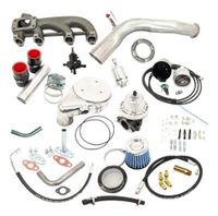 Foto do produto KIT TURBO COMPLETO VW AP 8V CARBURADO COM AR/DIREÇÃO MONO DESLOCADO PARA TRÁS BASE TURBINA T3-055