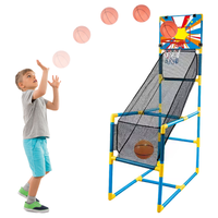 Foto do produto 2x mini bolas de basquete infantil + cesta jogo completo