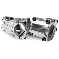 Foto do produto Suporte De Guidão Bike Mesa Cromada Curta Montadinha Aro 26/29