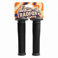 Foto do produto Manopla Bike RadFox Street Grip 145mm BMX Freeride Preta