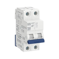 Foto do produto MINIDISJUNTOR TERMOMAGNETICO MDW P-C6A-2 POLOS 400VCA/250VCC