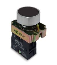 Foto do produto BOTAO DE IMPULSO METALICO AMPB6B OU XB2-BA21 - PRETO 1NA
