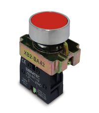 Foto do produto BOTAO DE IMPULSO METALICO AMPB6R OU XB2-BA42 - VERMELHO 1NF