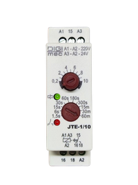 Foto do produto Temporizadores com retardo na energização multiescala JTE 1/1024VCA/VCC 220VCA 