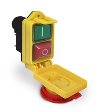 Foto do produto BOTOEIRA DUPLA ELETROMAGNETICA LIGA/DESLIGA CK21D 2NA 16A/250V IP54