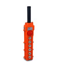 Foto do produto BOTOEIRA INDUSTRIAL  COB63H  DE 6 BOTOES + EMERGENCIA - GIRA PARA SOLTAR