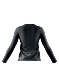 Blusa decote alto manga comprida flow preto - promo