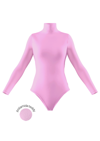 Body teddy gola biker manga comprida Teddy rosa - promo