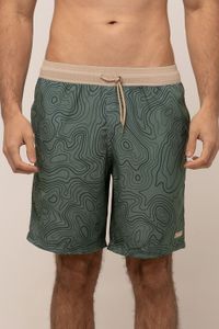 Foto do produto SHORT LONGO SUBLIMADO DIFERENCIADO ADULTO LANDMARK 95% POLIÉSTER  05% ELASTANO