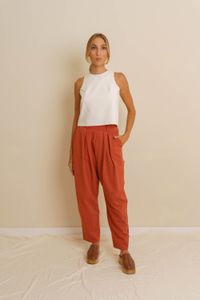 CALÇA BAGGY ALFAIATARIA - TERRA