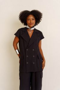 COLETE ALFAIATARIA OVER - PRETO