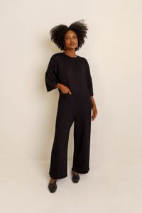 MACACAO AMPLO BOLSOS E MANGAS - PRETO