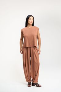CALÇA ALADIM BOTOES - MOCHA