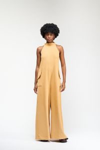 MACACÃO GOLA ALTA TEXTURIZADO - AMARELO