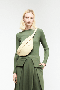 BLUSA MANGA LONGA CANELADA - VERDE