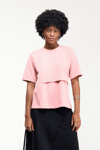 TSHIRT GEOMETRIA - ROSA