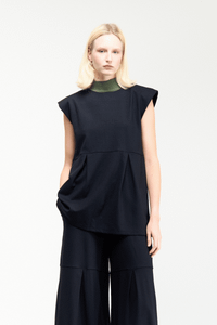 BLUSA MUSCLE CAMADAS - PRETO