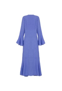 VESTIDO LUNA MADRE REINA LINHO AZUL LAVANDA