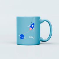 Foto do produto Caneca Foguete - Cinza