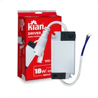 Foto do produto Driver Led Reator Fonte para Painel Plafon Led 18W Bivolt
