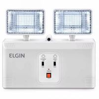 Foto do produto Luminária de Emergência LED 16W 2.000 lúmens com 2 faróis