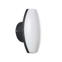 Foto do produto Arandela LED Pako Oval Externo IP65 7W 3000K Preto - Nordecor 2854