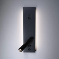 Foto do produto Arandela LED com USB Enna 12W 3000K Preto - Nordecor 2851