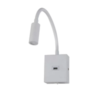 Foto do produto Arandela LED com USB Aine 3W 3000K Branco - Nordecor 2465