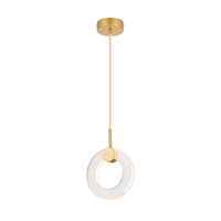 Foto do produto Pendente LED Akya Redondo 11W 3000K Bivolt Ouro Fosco - Nordecor 2590