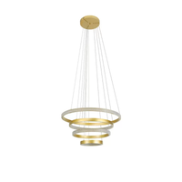 Foto do produto Pendente LED Bean 103W 3000K Bivolt Dourado Fosco - Nordecor 2460