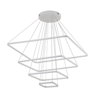 Foto do produto Pendente LED Inverse Quadrado 120W 3000K Bivolt Branco - Nordecor 2169-1