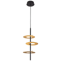 Foto do produto Pendente LED Kote 30W 3000K Bivolt Preto e Dourado - Nordecor 2759