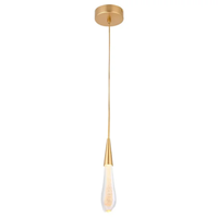 Foto do produto Pendente LED Leah 3W 3000K Bivolt Dourado - Nordecor 2409