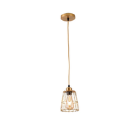 Foto do produto Pendente Ollin 30cm E27 Dourado - Nordecor 2601