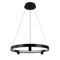Foto do produto Pendente LED Lilla Redondo 60cm 48W 3000K Bivolt Preto - Nordecor 2539