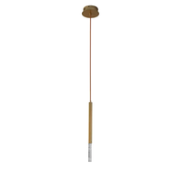 Foto do produto Pendente LED Pean 3W 3000K Bivolt Dourado Fosco - Nordecor 2518