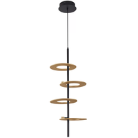 Foto do produto Pendente LED Kote 40W 3000K Bivolt Preto e Dourado - Nordecor 2760
