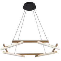 Foto do produto Pendente LED Wida 82cm 60W 3000K Bivolt Ouro Champagne - Nordecor 2787